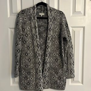 Lucky Brand gray sweater cardigan